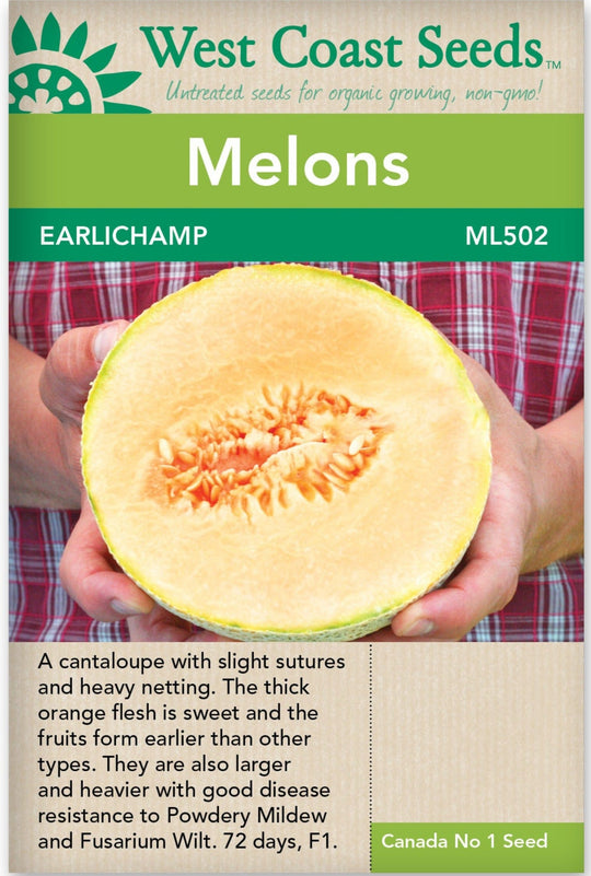 Cantaloupe EarliChamp - West Coast Seeds