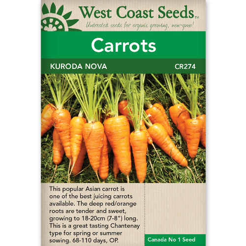 Carrots Kuroda Nova - West Coast Seeds
