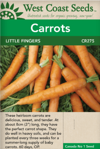 Carrot Little Fingers - West Coast Seeds