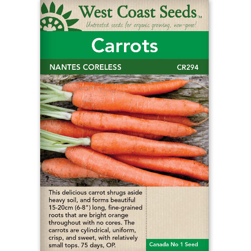 Carrots Nantes Coreless - West Coast Seeds