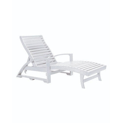 CHAISE LOUNGE (with hidden wheels) WHITE 02