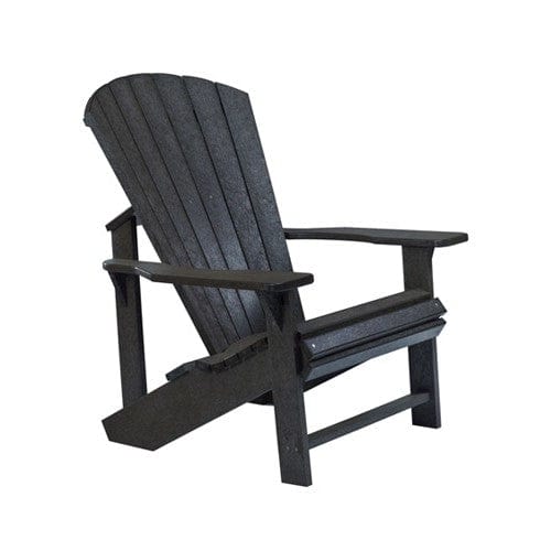C01 CLASSIC ADIRONDACK Black CR PLASTICS Outdoor Furniture