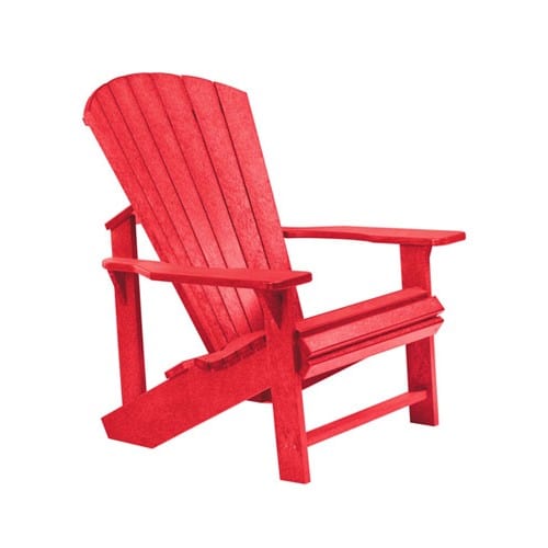 C01 CLASSIC ADIRONDACK Red CR PLASTICS Outdoor Furniture