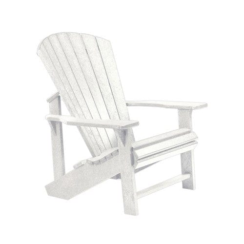 C01 CLASSIC ADIRONDACK White CR PLASTICS Outdoor Furniture