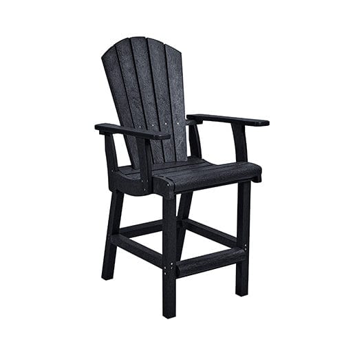 Classic Counter Arm Chair - C28C BLACK-14