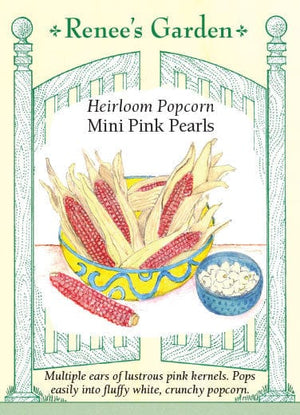 Corn Pink Pearls Mini Popcorn - Renee's Garden