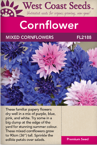 Cornflowers Mixed - West Coast Seeds