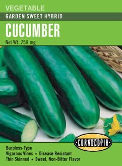 Cucumber Garden Sweet Hybrid - Cornucopia Seeds