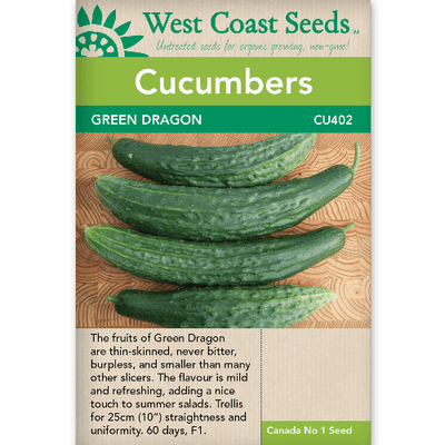 Cucumbers Green Dragon - West Coast Seeds