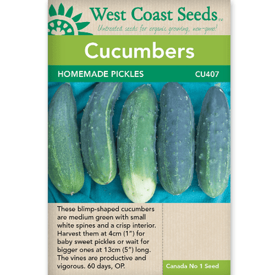 Cucumbers Homemade Pickles - West Coast Seeds