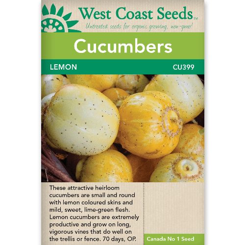 Cucumbers Lemon - West Coast Seeds