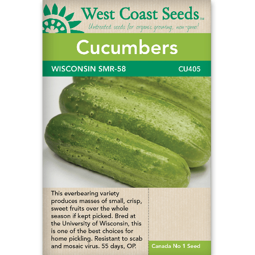Cucumbers Wisconsin SMR-58 - West Coast Seeds