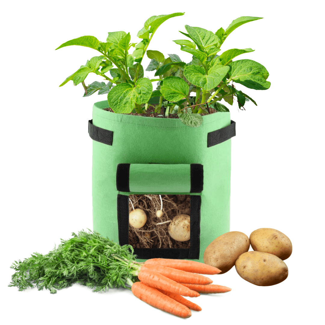 Fabric Veggie Pot With Window, 37L