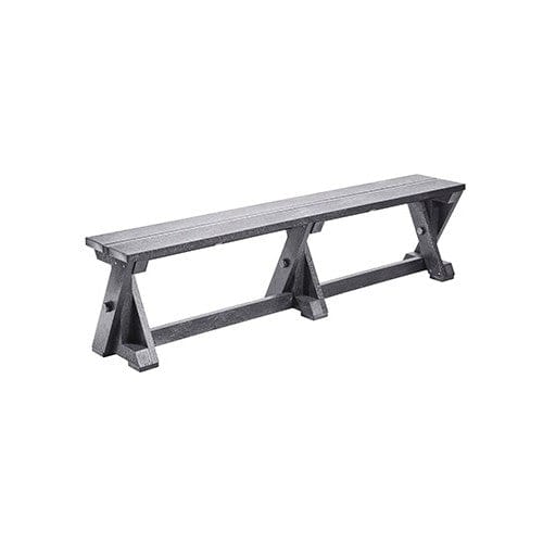 B201 DINING TABLE BENCH SLATE GREY CR PLASTICS OUTDOOR FURNITURE