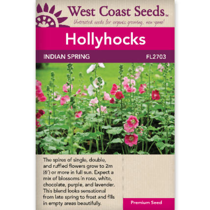 Hollyhock Indian Spring - West Coast Seeds