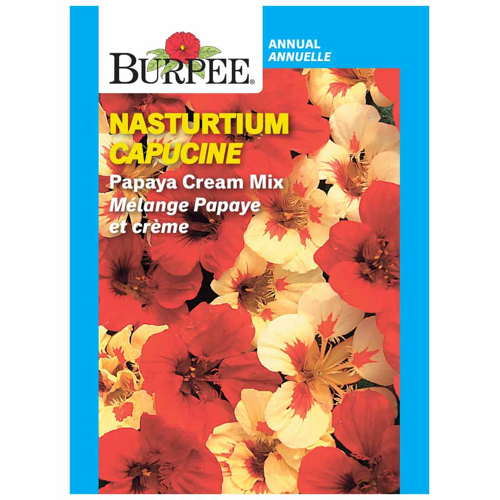Nasturtium Papaya Cream Mix - Burpee Seeds