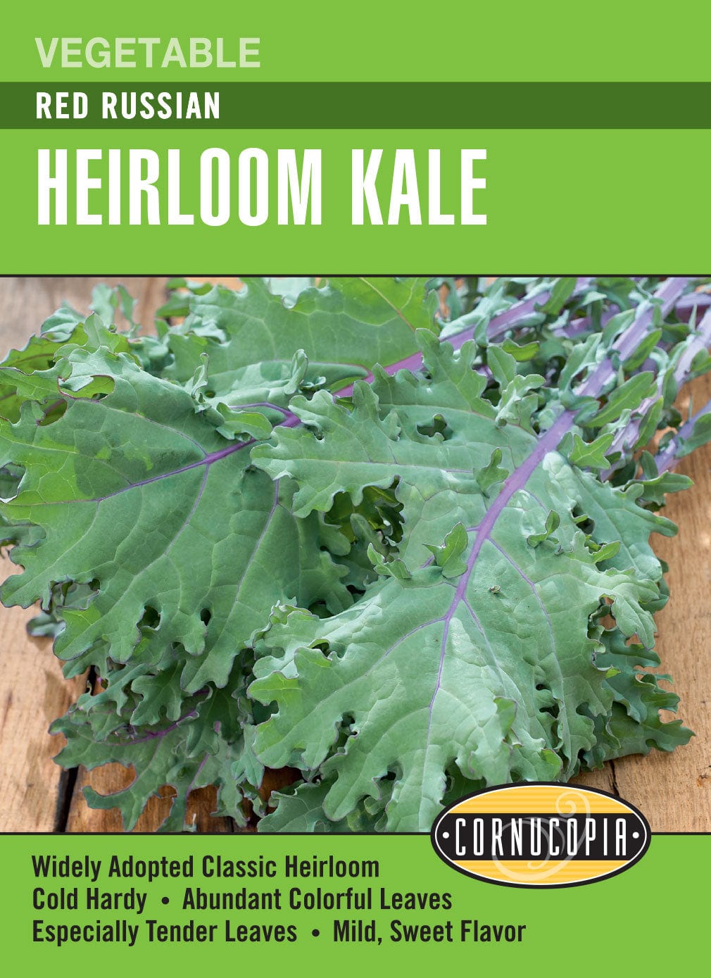 Kale Red Russian - Cornucopia Seeds