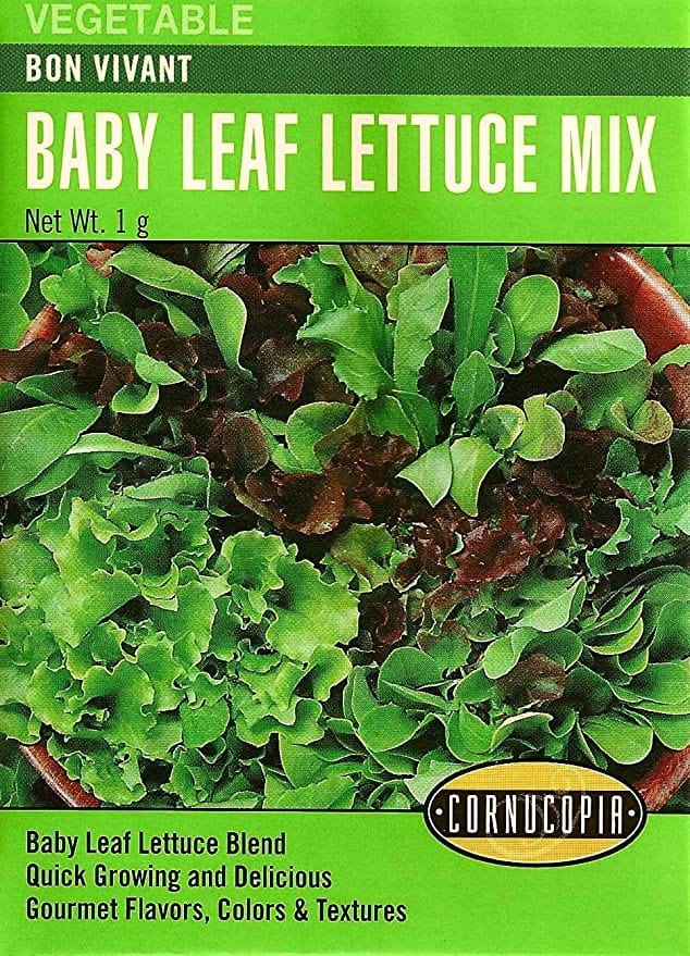 Lettuce Bon Vivant Baby Leaf Mix - Cornucopia Seeds