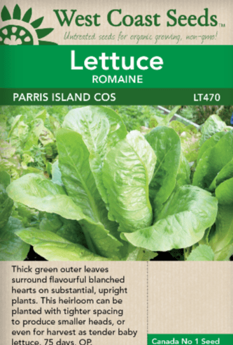 Lettuce Parris Island Cos - West Coast Seeds