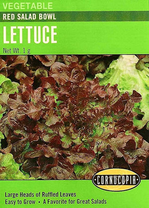 Lettuce Red Salad Bowl - Cornucopia Seeds