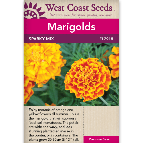 Marigolds Sparky Mix - West Coast Seeds