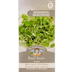 Microgreens Basil Sweet - Mr. Fothergill's Seeds