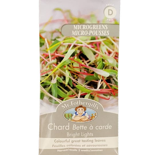 Microgreens Chard Bright Lights - Mr. Fothergill's Seeds