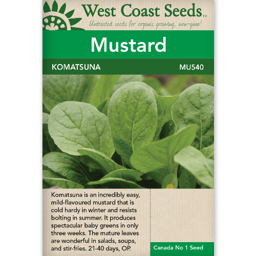 Mustard Komatsuna - West Coast Seeds