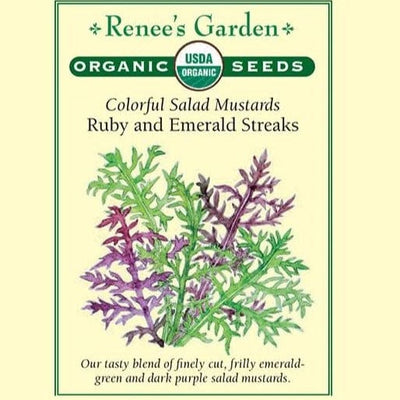 Mustard Ruby & Emerald Streaks - Renee's Garden Seeds