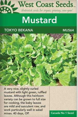 Mustard Tokyo Bekana - West Coast Seeds Ltd