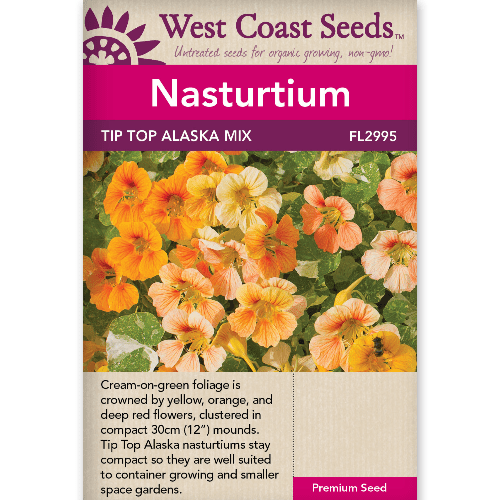 Nasturtium Tip Top Alaska - West Coast Seeds