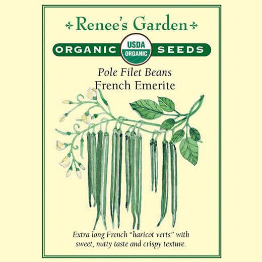 Pole Beans French Emerite Organic - Renee's Garden
