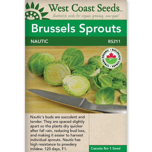 Brussels Sprouts Nautic Organic - West Coast Seeds