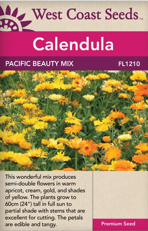 Organic Calendula Pacific Beauty - West Coast Seeds