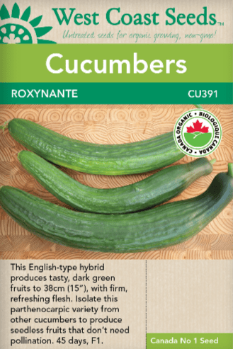 Cucumbers Roxynante Organic - West Coast Seeds