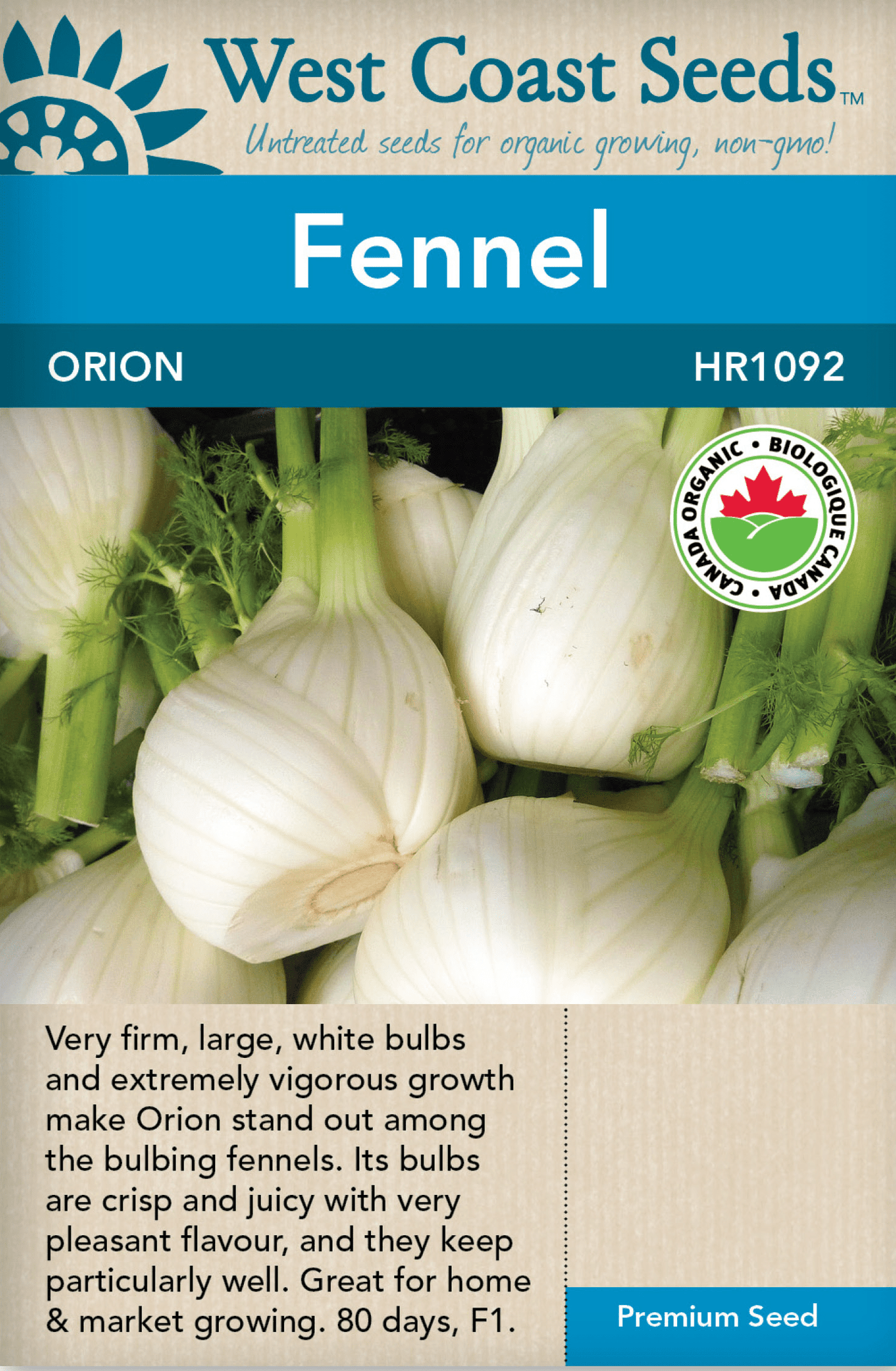 Organic Fennel Orion - West Coast Seeds