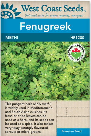 Organic Fenugreek Methi - West Coast Seeds Ltd