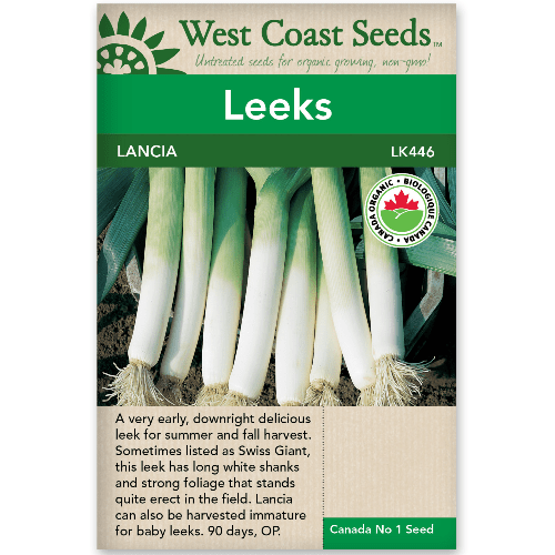 Leeks Lancia Organic - West Coast Seeds