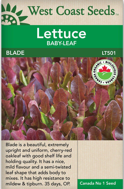 Organic Lettuce Blade - West Coast Seeds