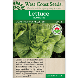 Lettuce Coastal Star Pelleted Organic - West Coast Seeds