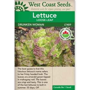 Lettuce Drunken Woman Organic - West Coast Seeds