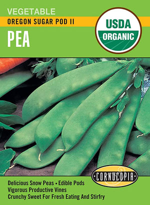 Organic Pea Oregon Sugar Pod II - Cornucopia Seeds