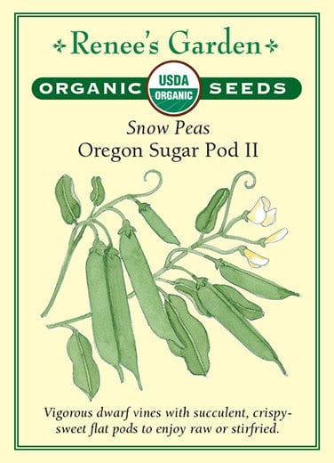 Organic Peas Oregon Sugar Pod - Renee's Garden Seeds