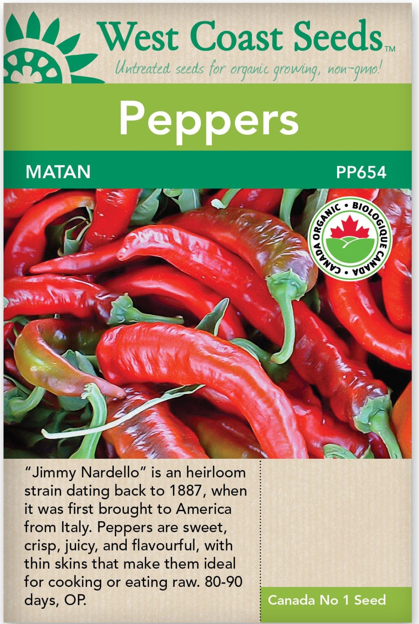 Organic Pepper Matan - West Coast Seeds
