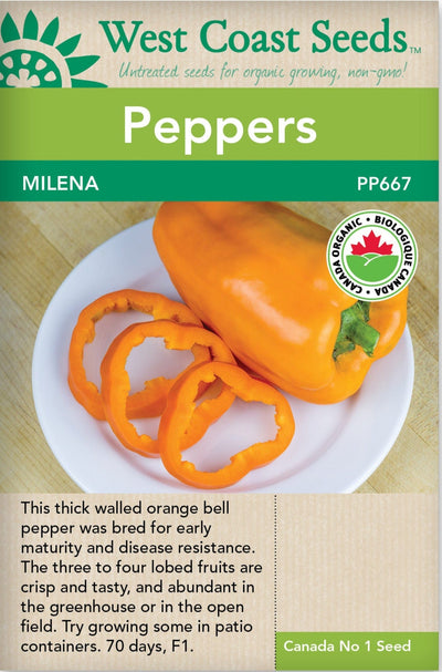 Organic Pepper Milena - West Coast Seeds