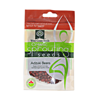 Organic Sprouting Adzuki Beans - West Coast Seeds