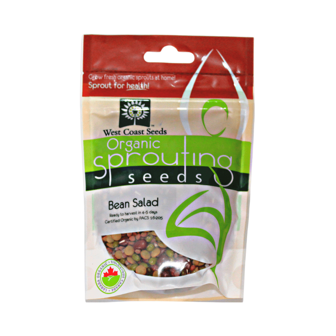 Organic Sprouting Bean Salad Blend - West Coast Seeds