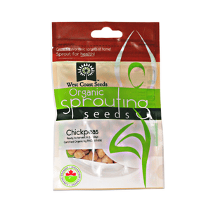 Organic Sprouting Chickpeas  - West Coast Seeds