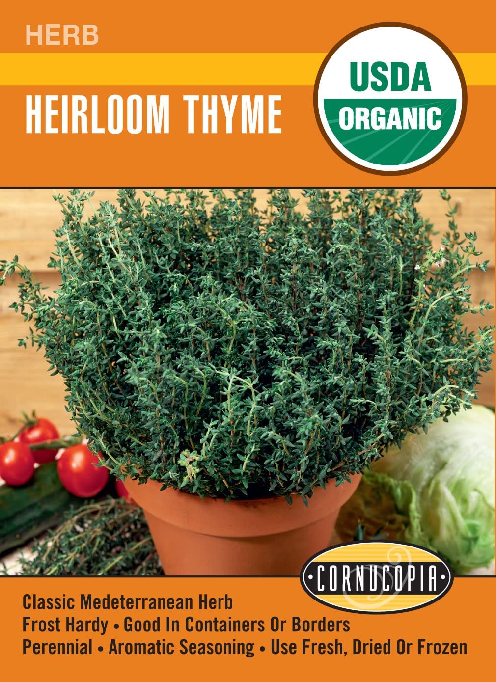 Organic Thyme Heirloom - Cornucopia Seeds