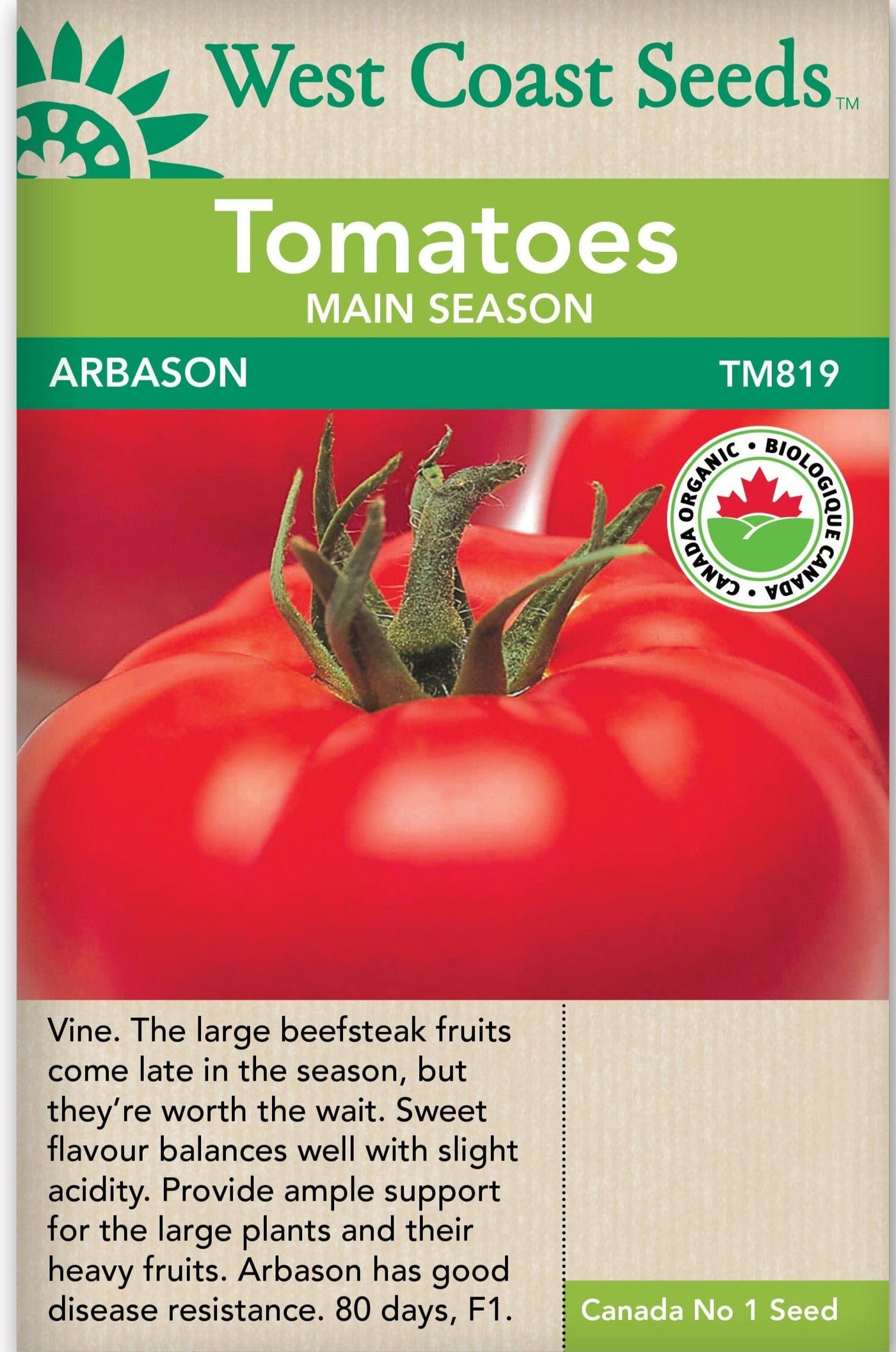 Organic Tomato Arbason - West Coast seeds